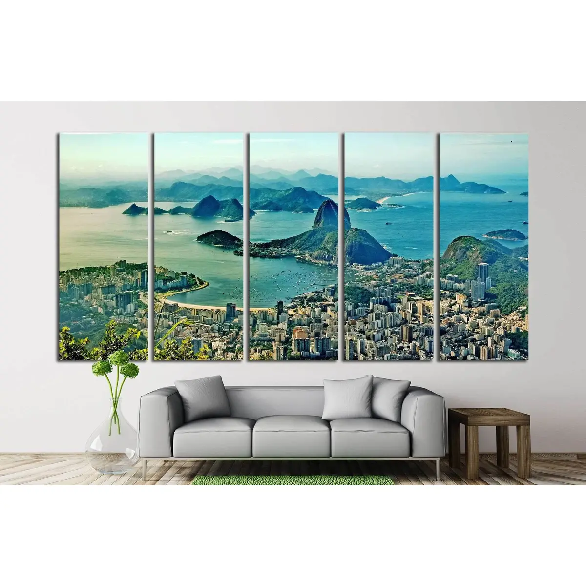 Corcovado Mountain Canvas Wall Art – Ready-to-Hang Print of Rio de Janeiro, Brazil - Image 2