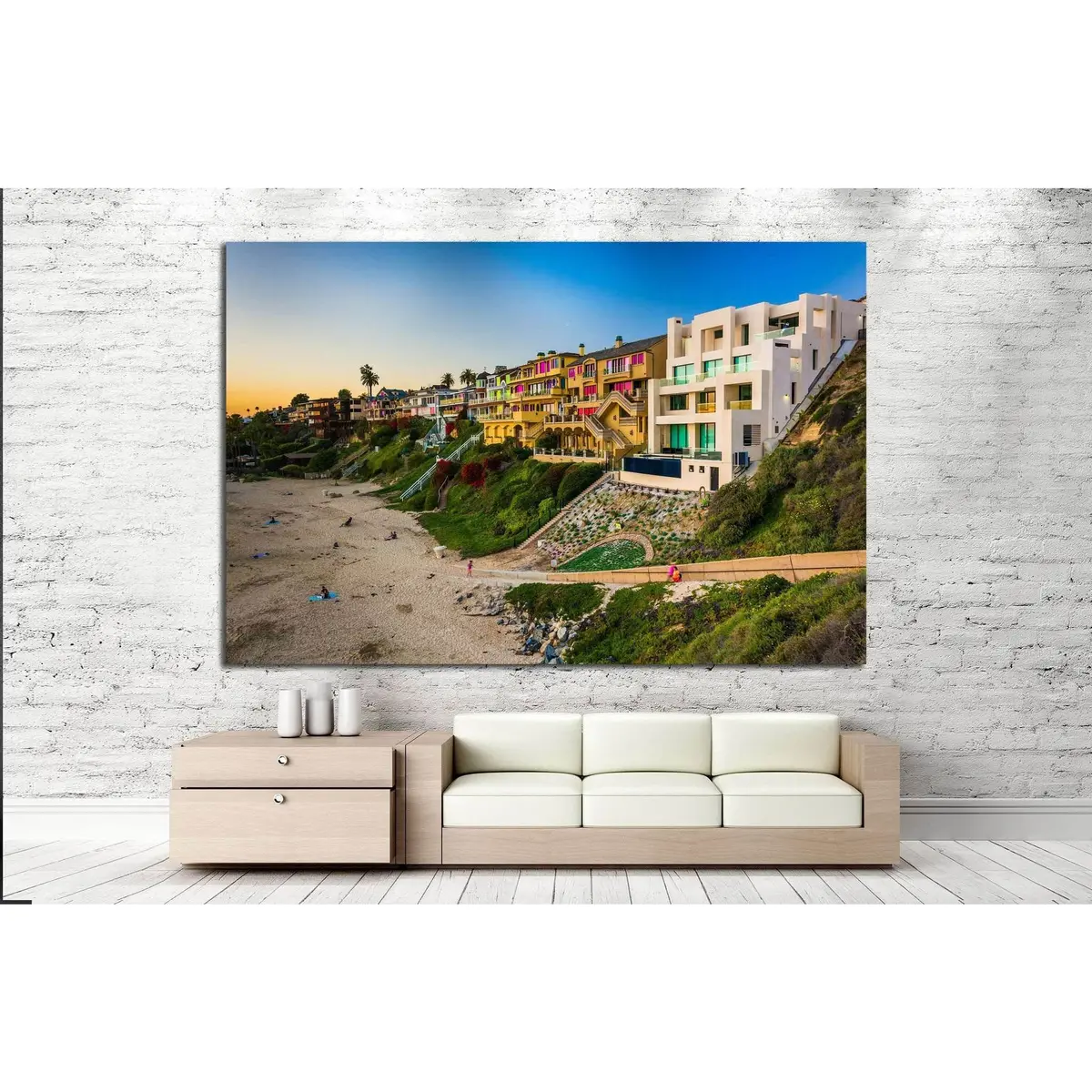 Corona Del Mar State Beach, California №1215 Ready To Hang Canvas Print 2