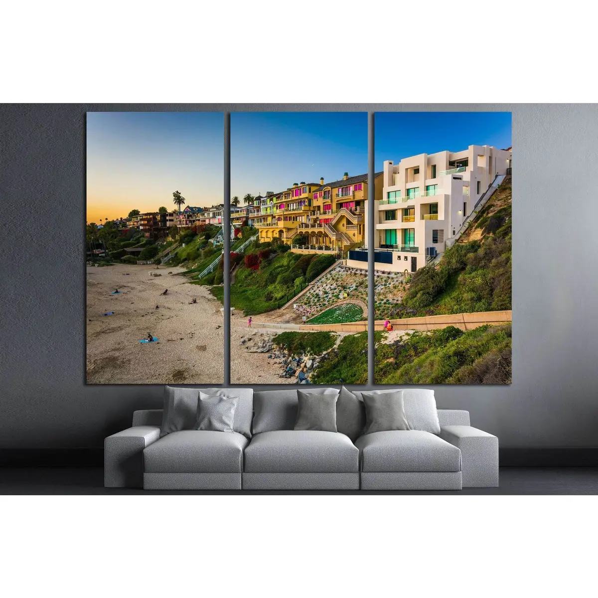 Corona Del Mar State Beach, California №1215 Ready To Hang Canvas Print 5