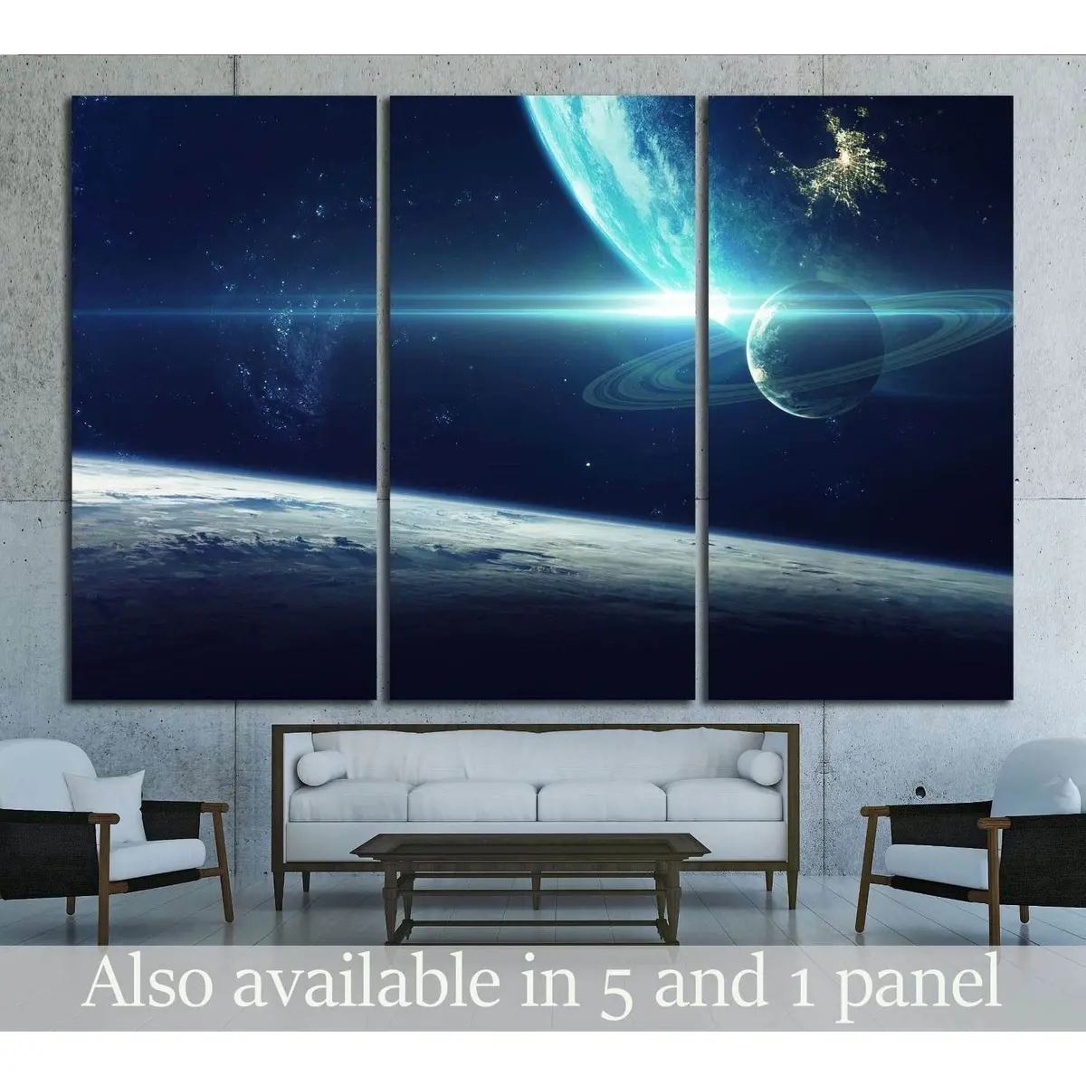 Cosmic Art, Science Fiction Wallpaper. Beauty Of Deep Space. №2424 Ready To Hang Canvas Print 5