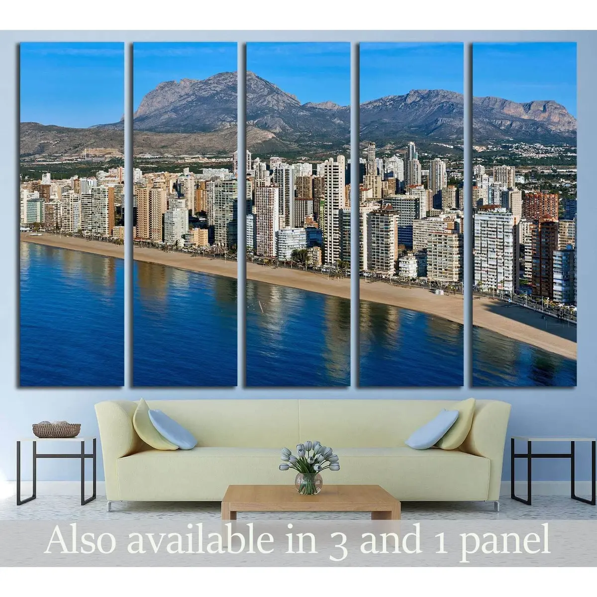 Costa Blanca Landscape Canvas Art Print – Ready to Hang, Alicante Province (No. 3049)