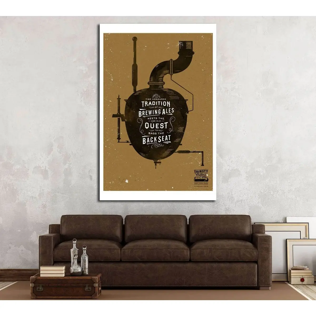Craft Beer Art №3412 Ready To Hang Canvas Print 1