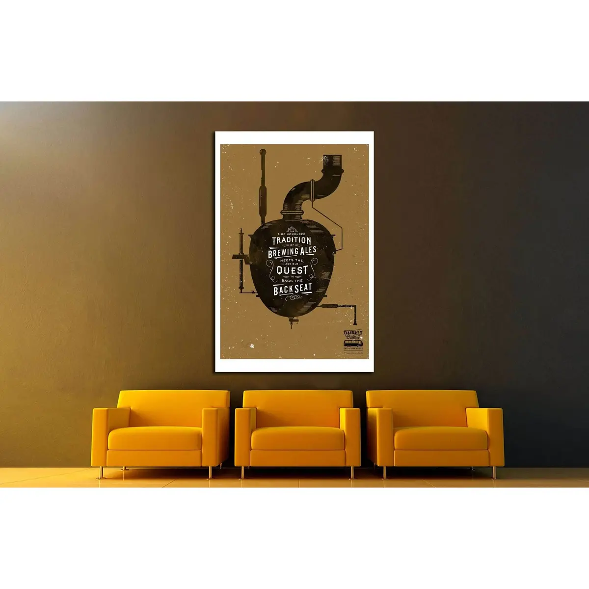 Craft Beer Art №3412 Ready To Hang Canvas Print 2
