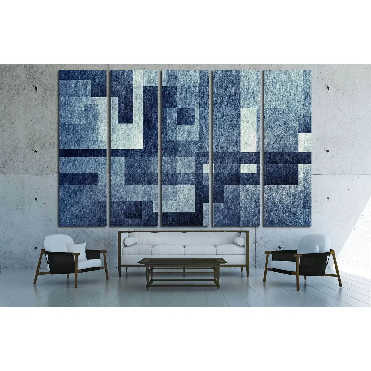 Abstract Textured Canvas Art Print #2891 – Premium Ready-to-Hang Wall Decor - Image 3