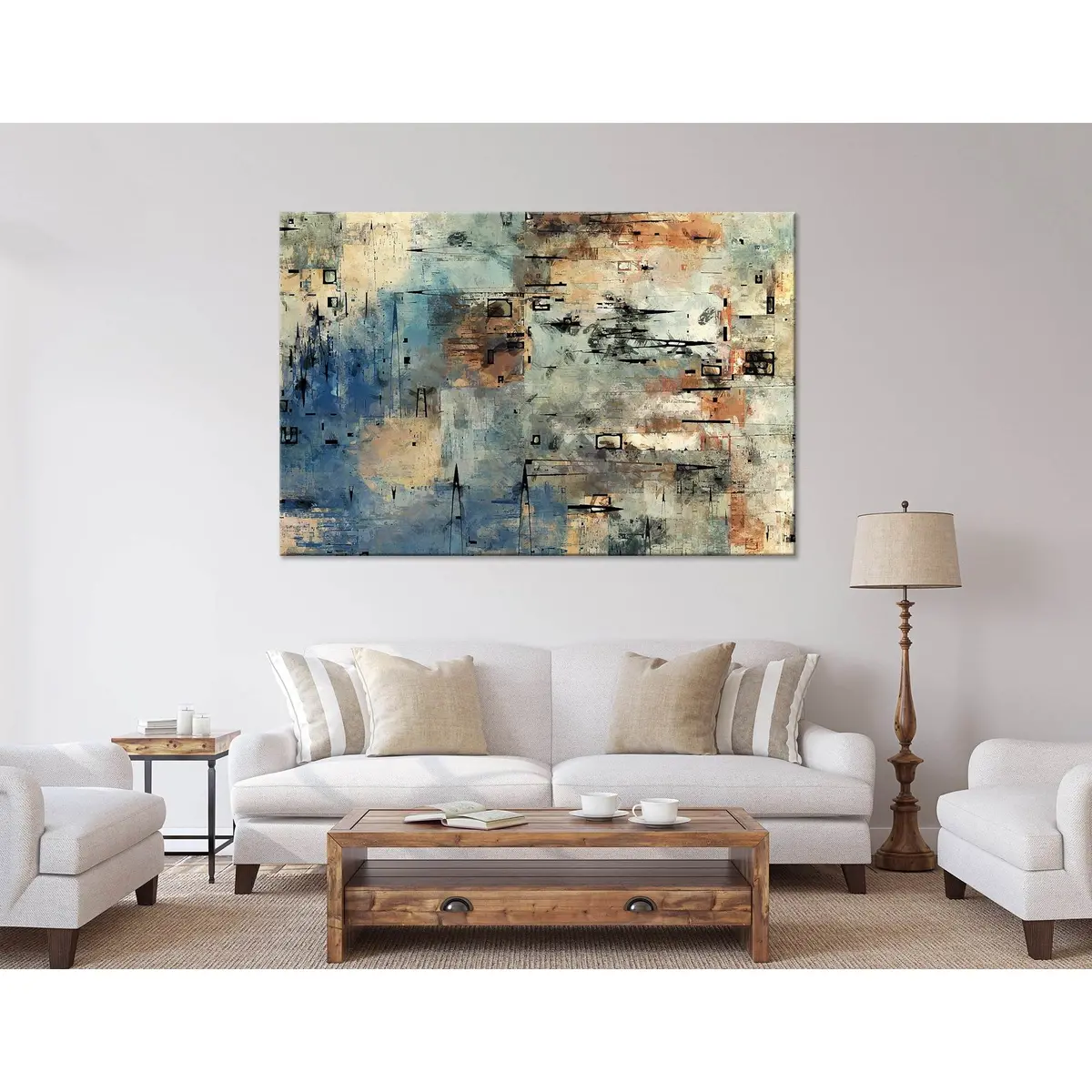 Creative Color Abstract №04338 Ready To Hang Canvas Print 1