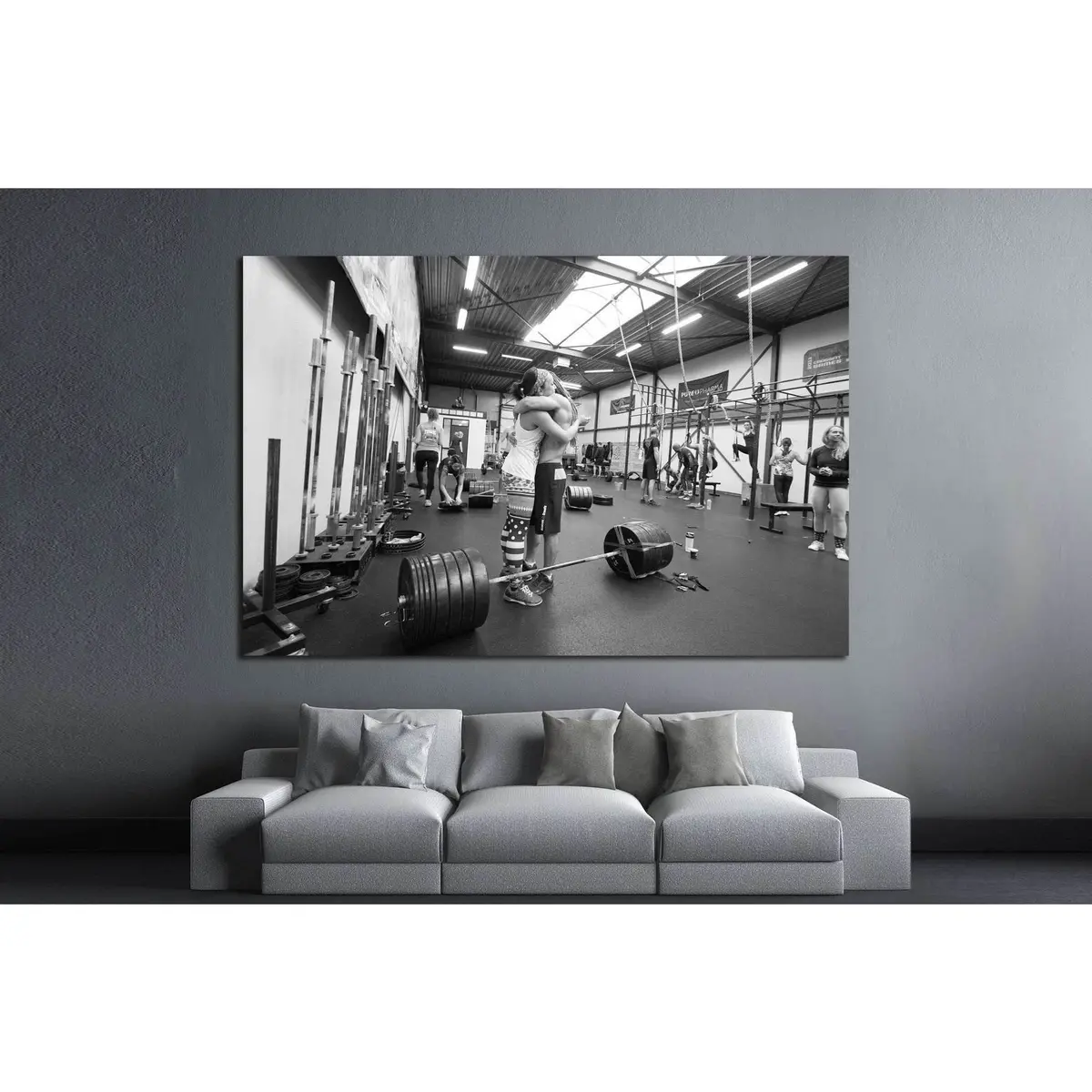 Crossfit Training №1462 Ready To Hang Canvas Print 2