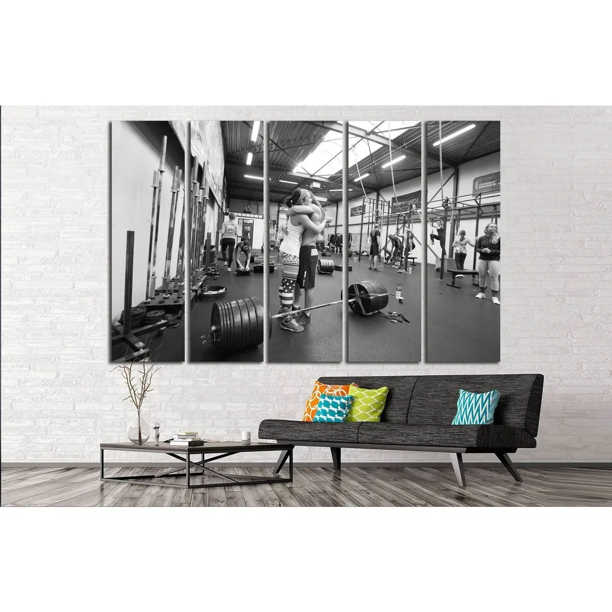 CrossFit Workout Art #1462 – Ready-to-Hang Canvas Print - Image 3