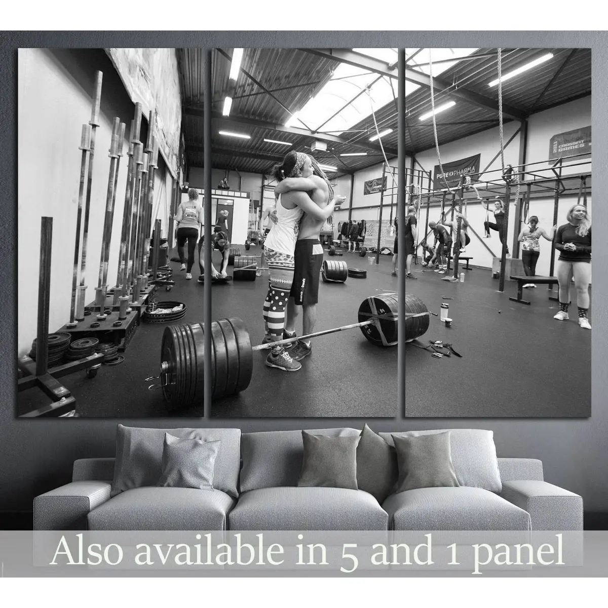 Crossfit Training №1462 Ready To Hang Canvas Print 5