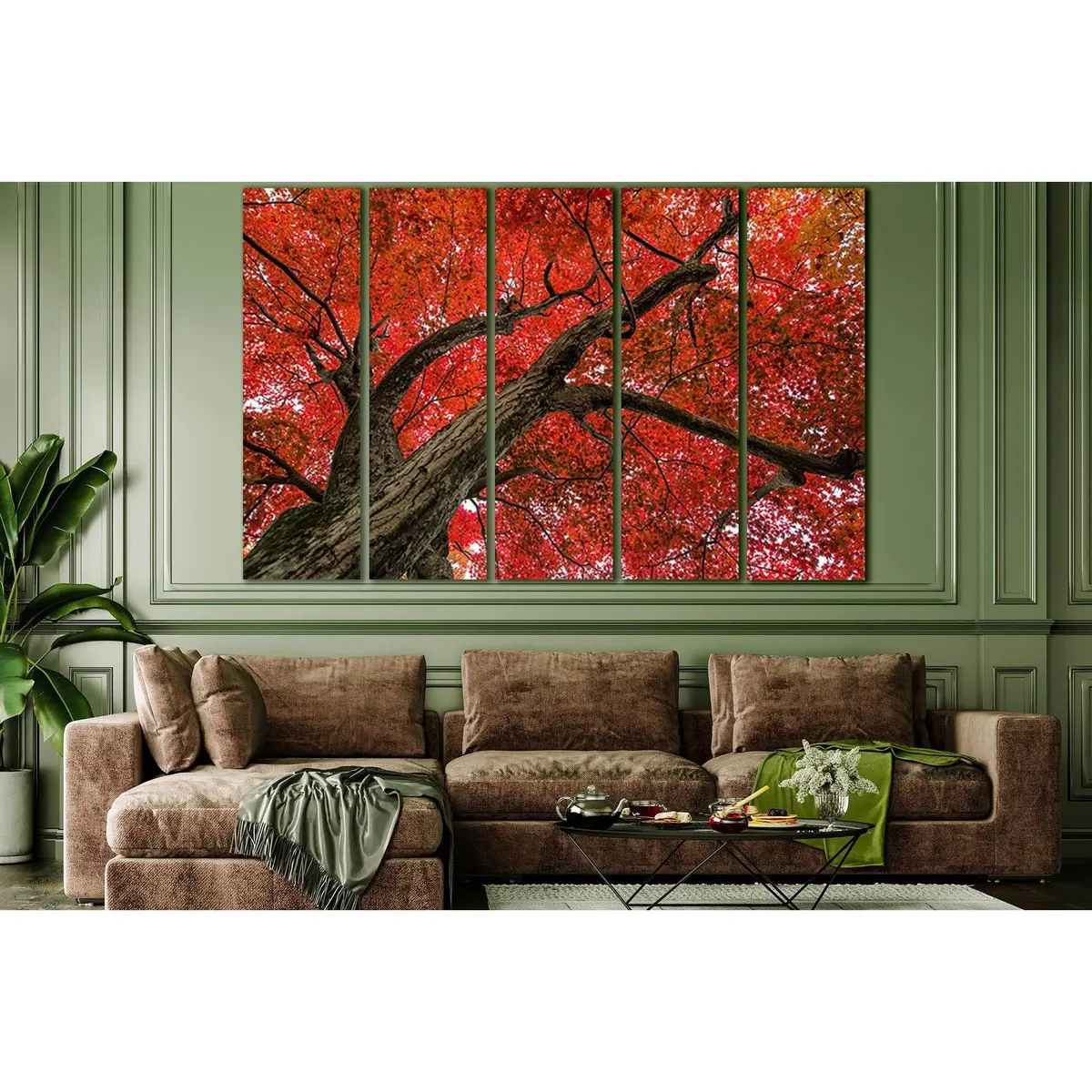 Crown of the Autumn Tree SL811 – Premium Ready-to-Hang Canvas Wall Art - Image 3