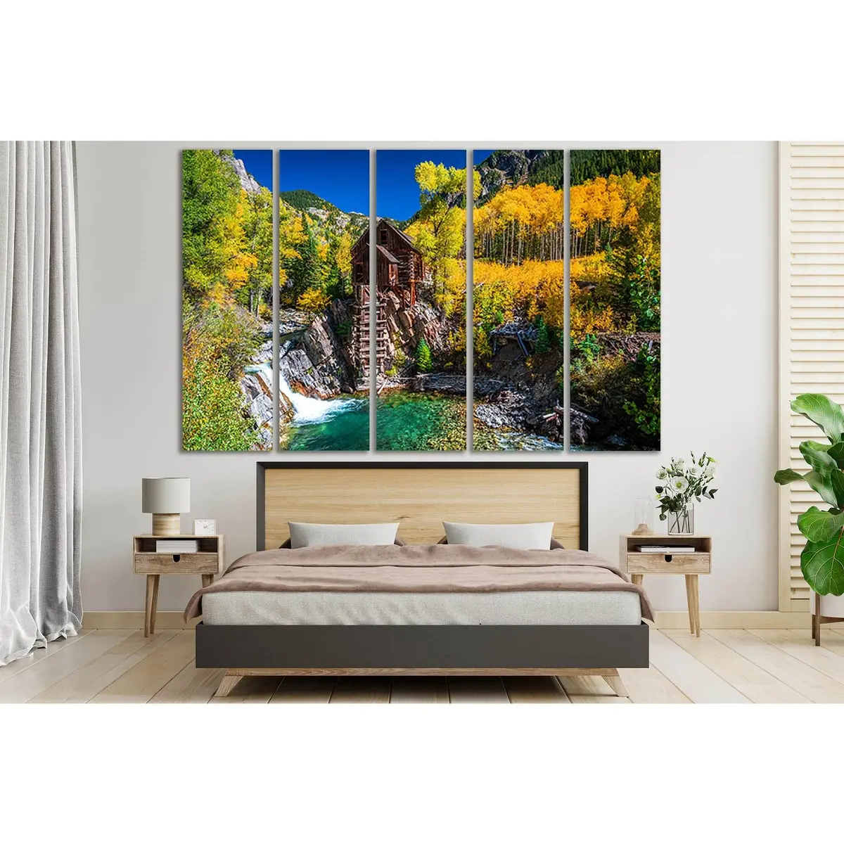 Crystal Mill Water Mill SL633 Canvas Wall Art – Pre-Strung & Ready to Hang - Image 3