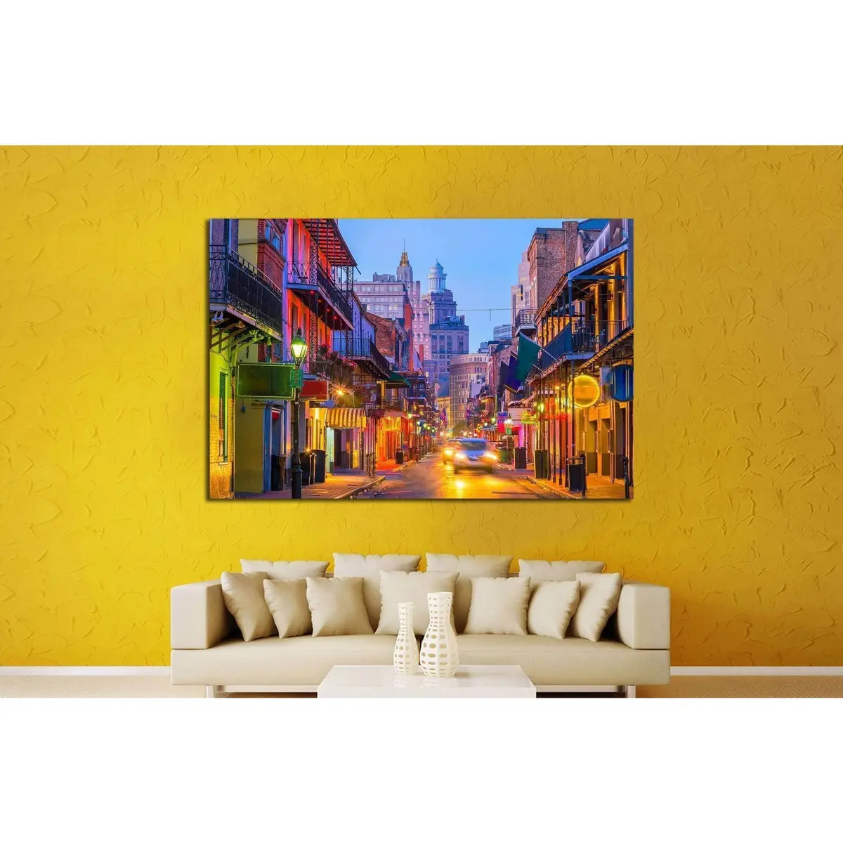 Custom For Cassie - Pubs And Bars In The French Quarter, New Orleans Usa №1773 Ready To Hang Canvas Print 1