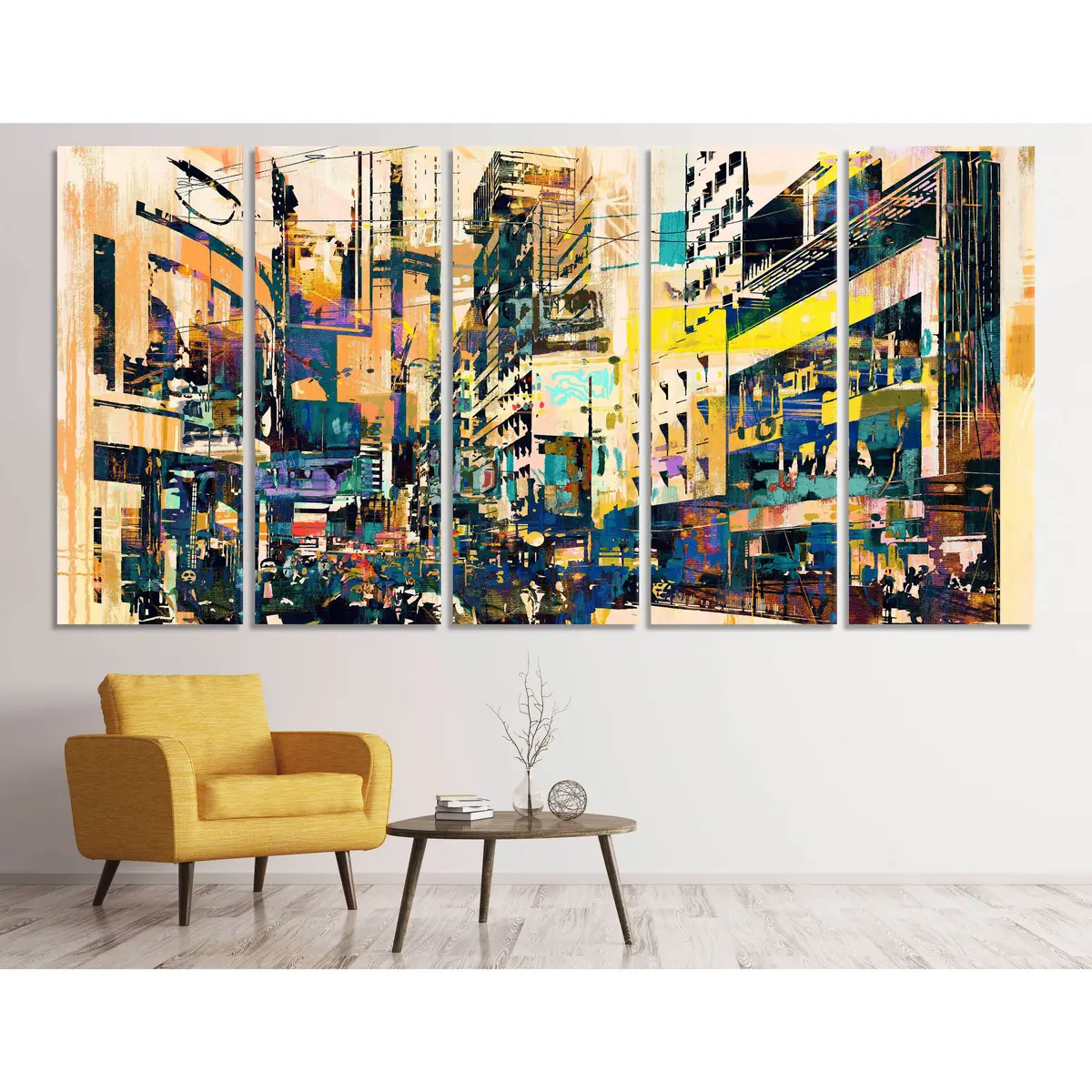 Custom Product For Ankur 105"X54" In 5 Panels 1