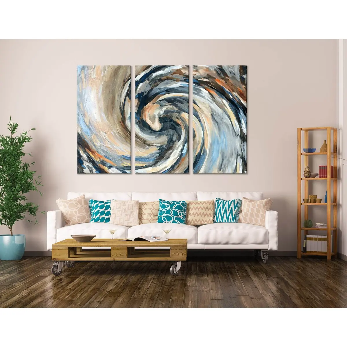 Cycle Abstract №04394 Ready To Hang Canvas Print 5