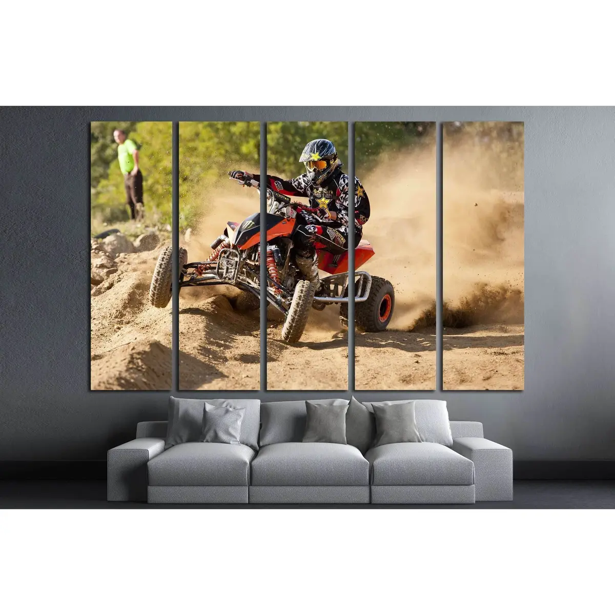 Czerwionka, Poland — Elite Amateur Cyclist in Motion at Top Amator Cup #2484 — Ready-to-Hang Canvas Art - Image 3