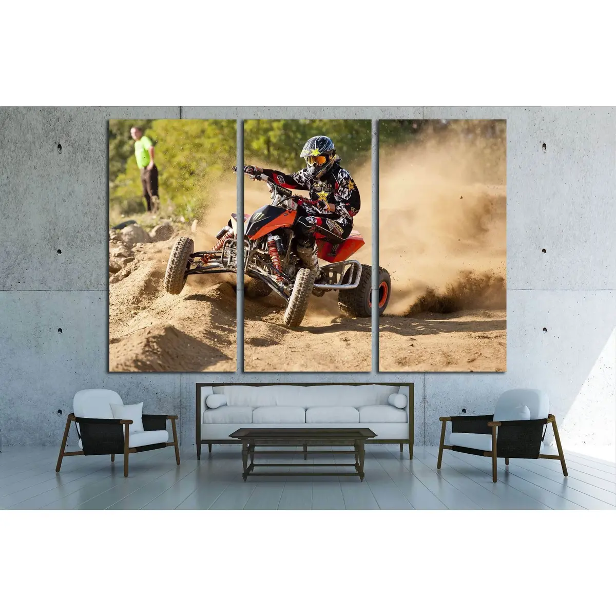 Czerwionka, Poland.Unidentified Rider In Action On Poland Top Amator Cup №2484 Ready To Hang Canvas Print 5
