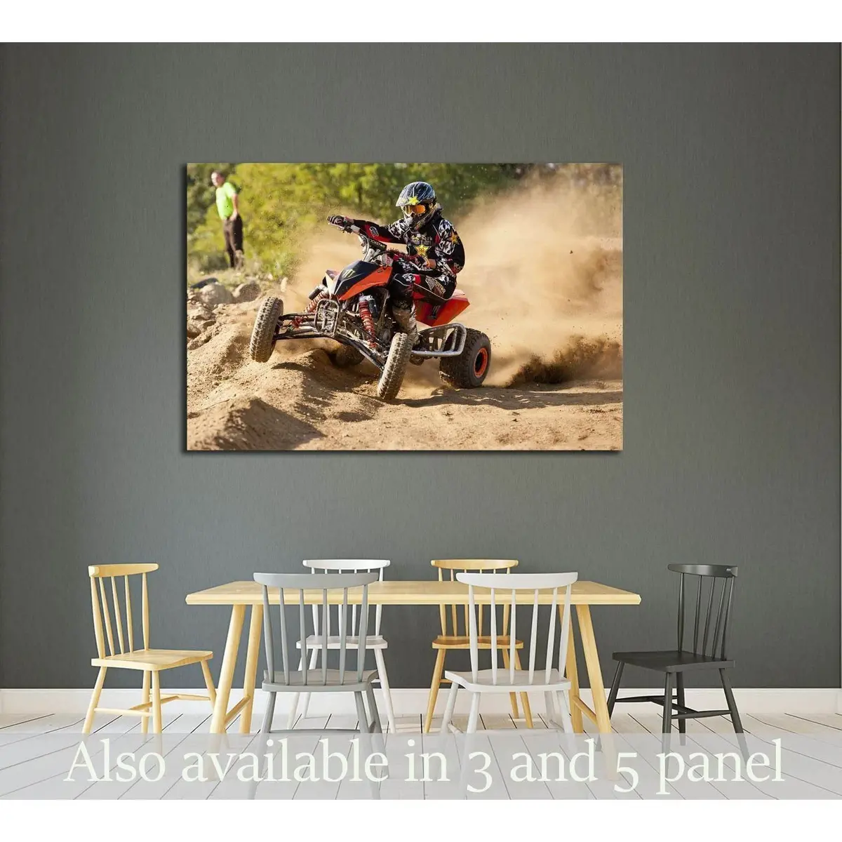 Czerwionka, Poland.Unidentified Rider In Action On Poland Top Amator Cup №2484 Ready To Hang Canvas Print 1