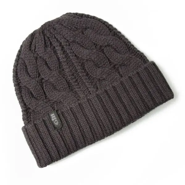 Gill Cable Knit Beanie Graphite 1