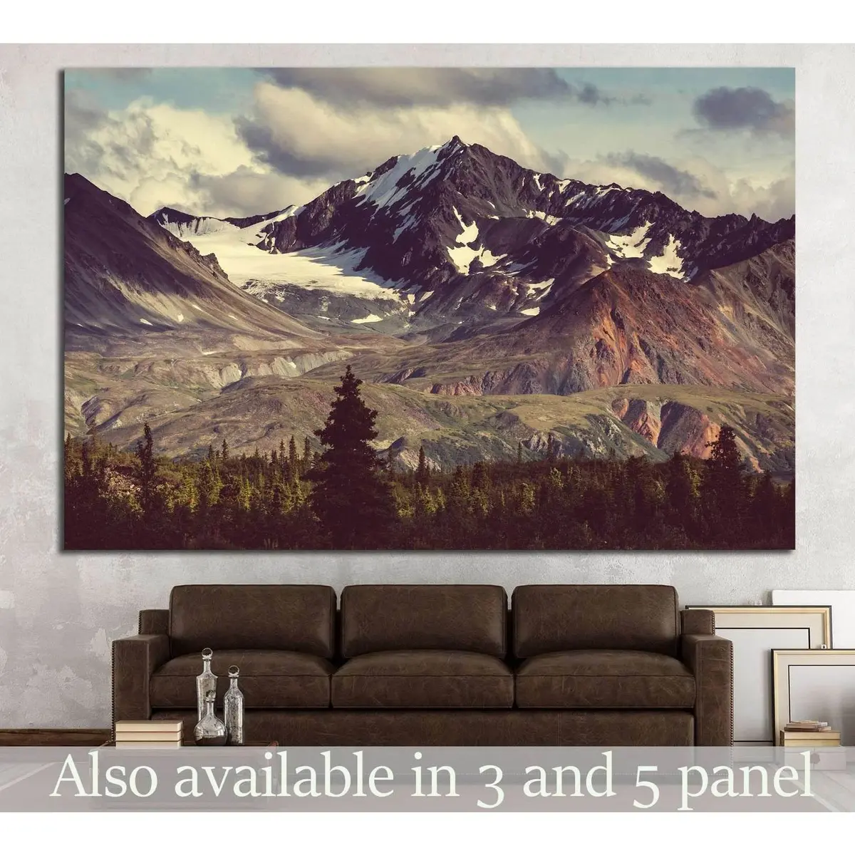 Dağlar №716 Ready To Hang Canvas Print 1