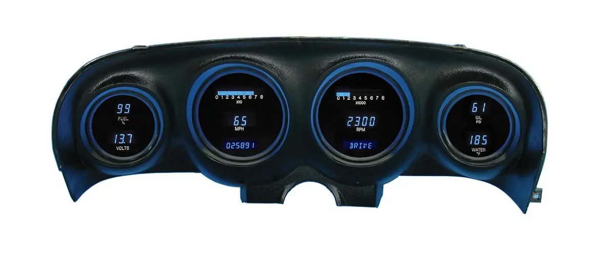 Dakota Digital Vfd3-69M-Z Direct-Fit Gauge Kit – Late-Model Muscle Car Compatible 1