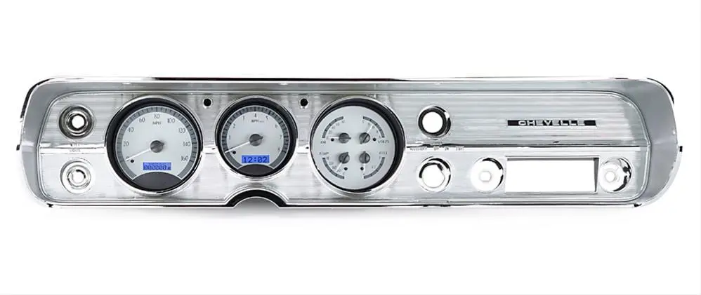 Dakota Digital Vhx-64C-Cvl-S-B Vhx Series Analog Gauge System – Customizable Layout 1