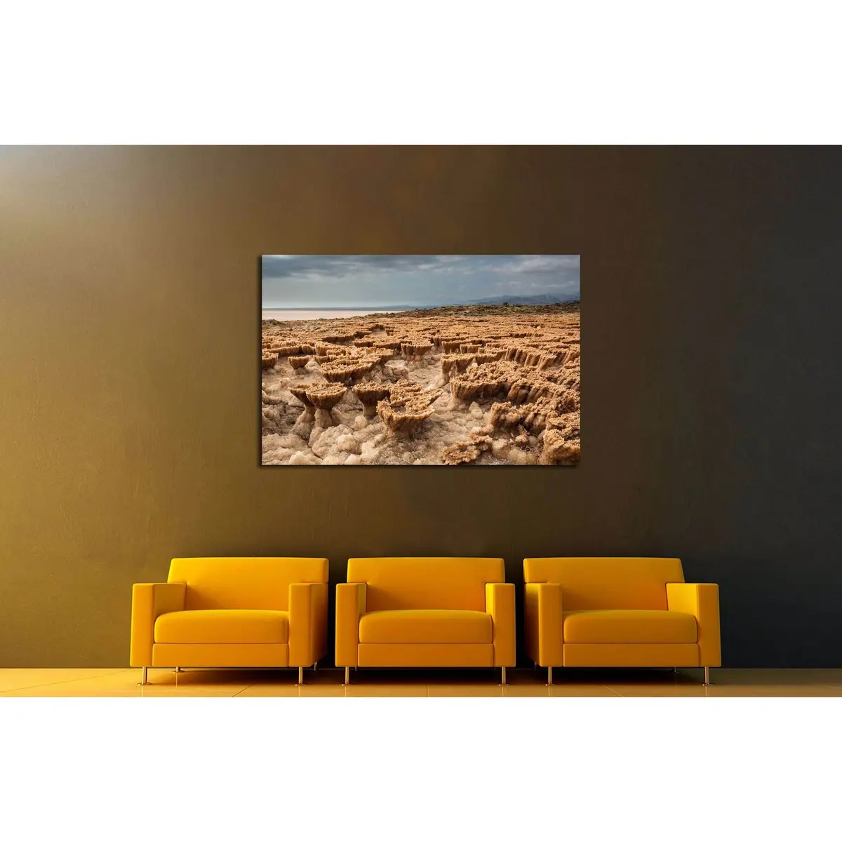 Dallol Volcano In Danakil Depression - Afar Region - Ethiopia №3206 Ready To Hang Canvas Print 3
