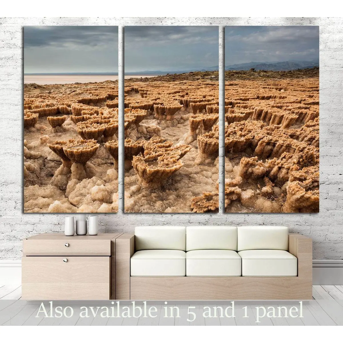 Dallol Volcano In Danakil Depression - Afar Region - Ethiopia №3206 Ready To Hang Canvas Print 5