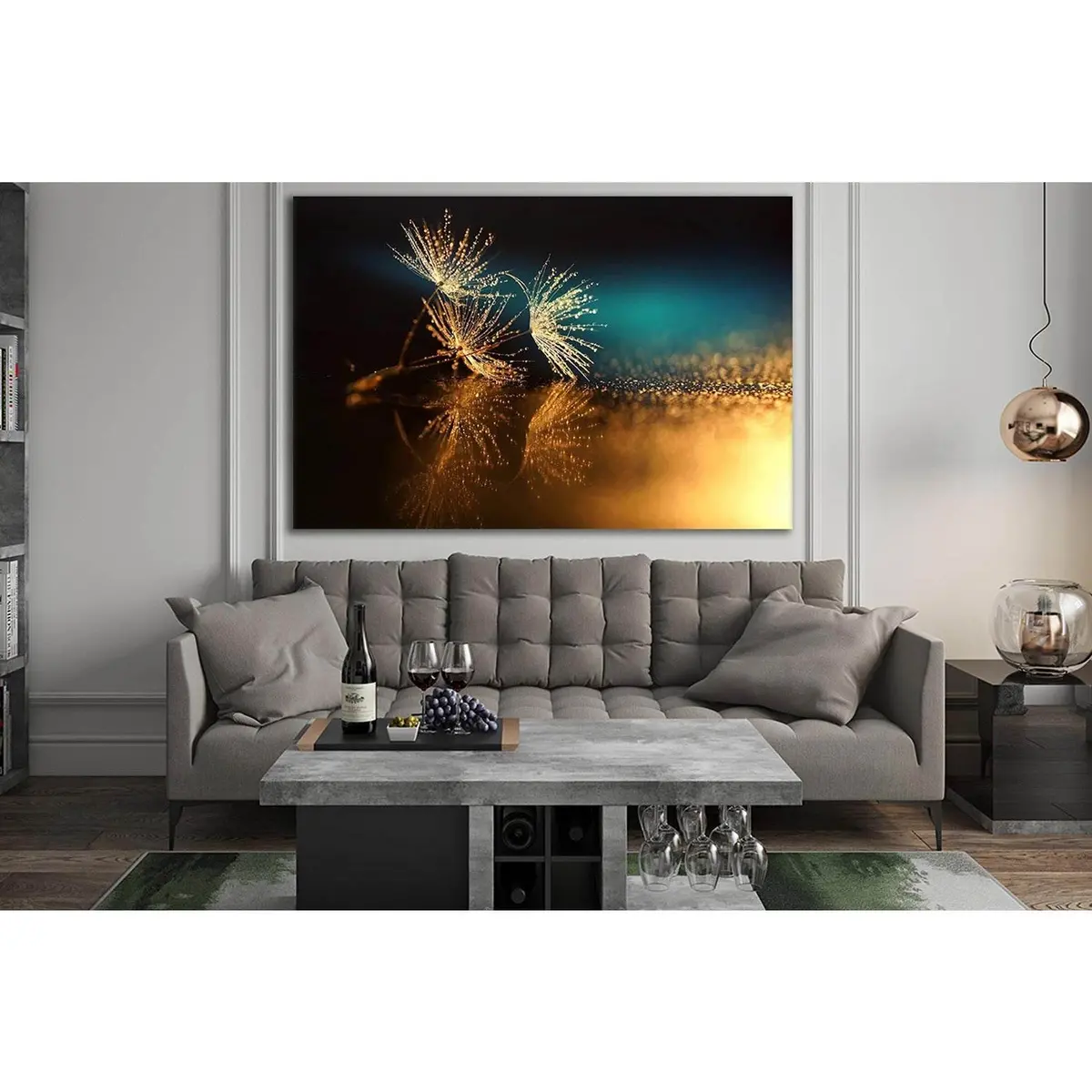 Dandelions And Dew Drops №Sl668 Ready To Hang Canvas Print 1