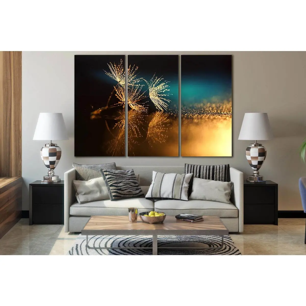 Dandelions And Dew Drops №Sl668 Ready To Hang Canvas Print 5