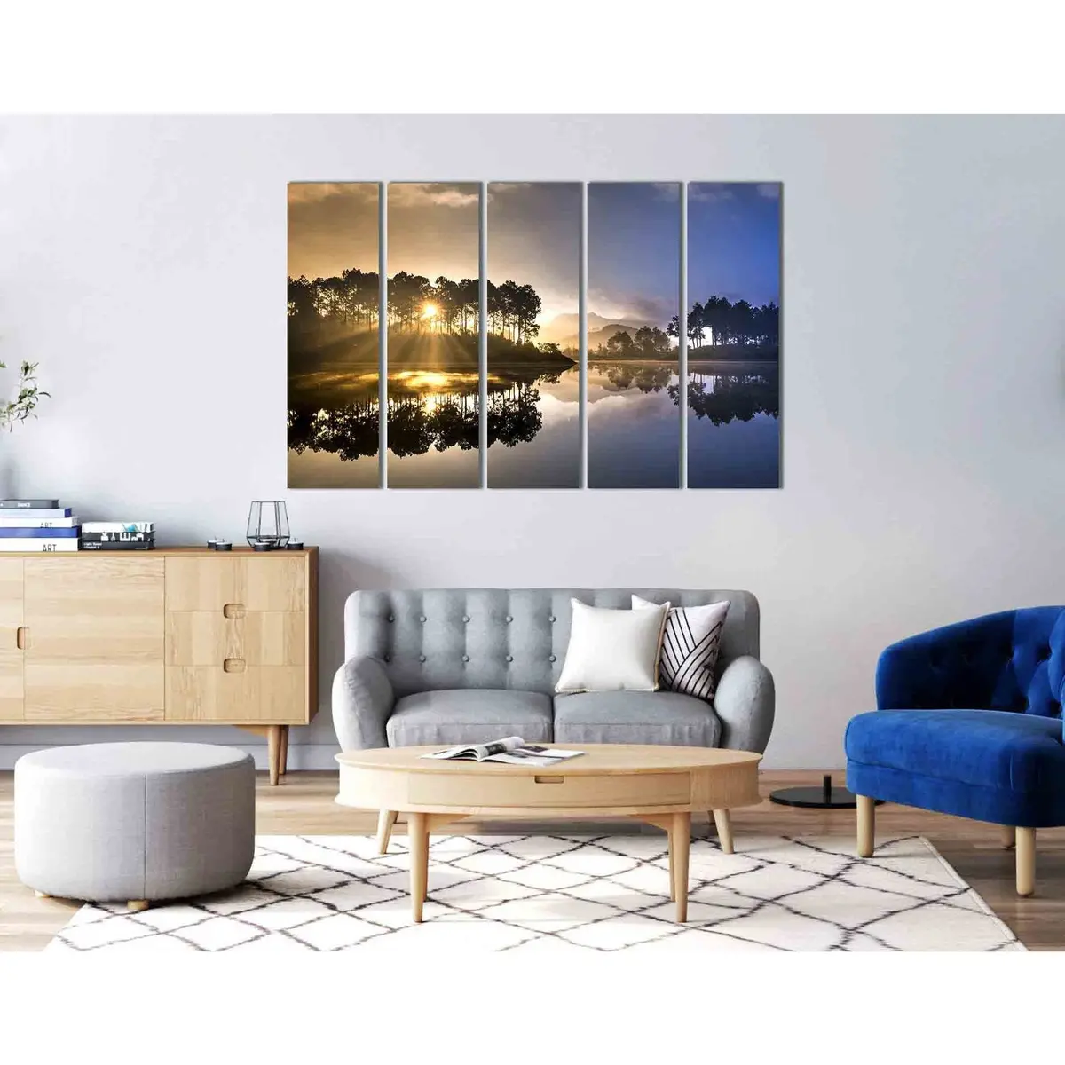 Dawn Hides in the Branches – D1759 Canvas Wall Art Print - Image 3