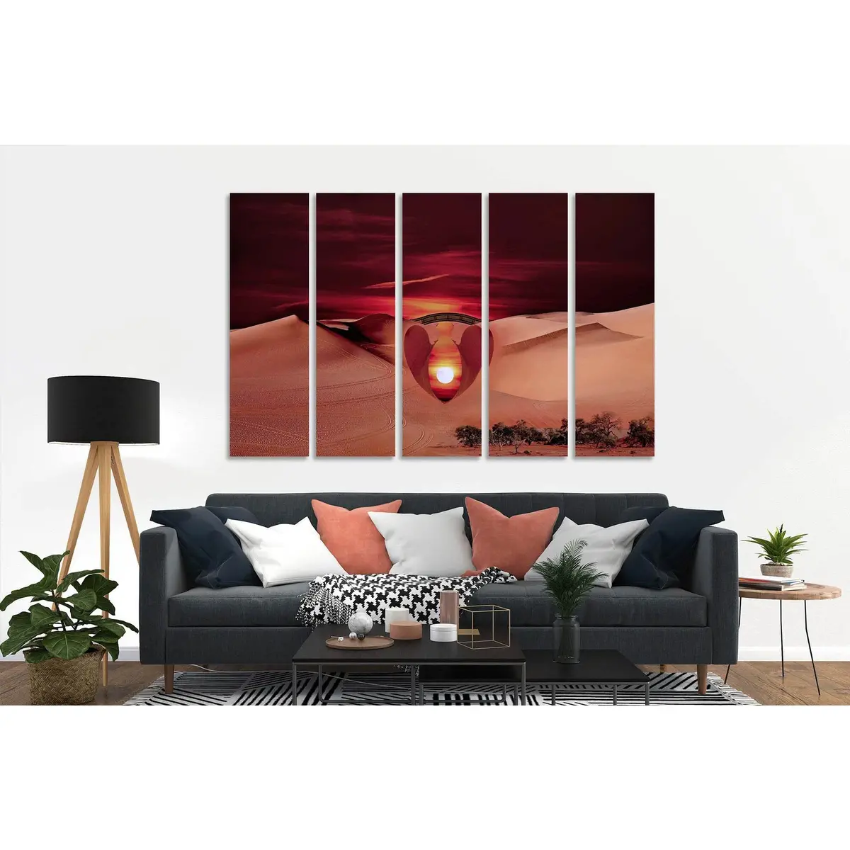 Dawn in the Dunes Canvas Wall Art – Ready-to-Hang Print #D1220