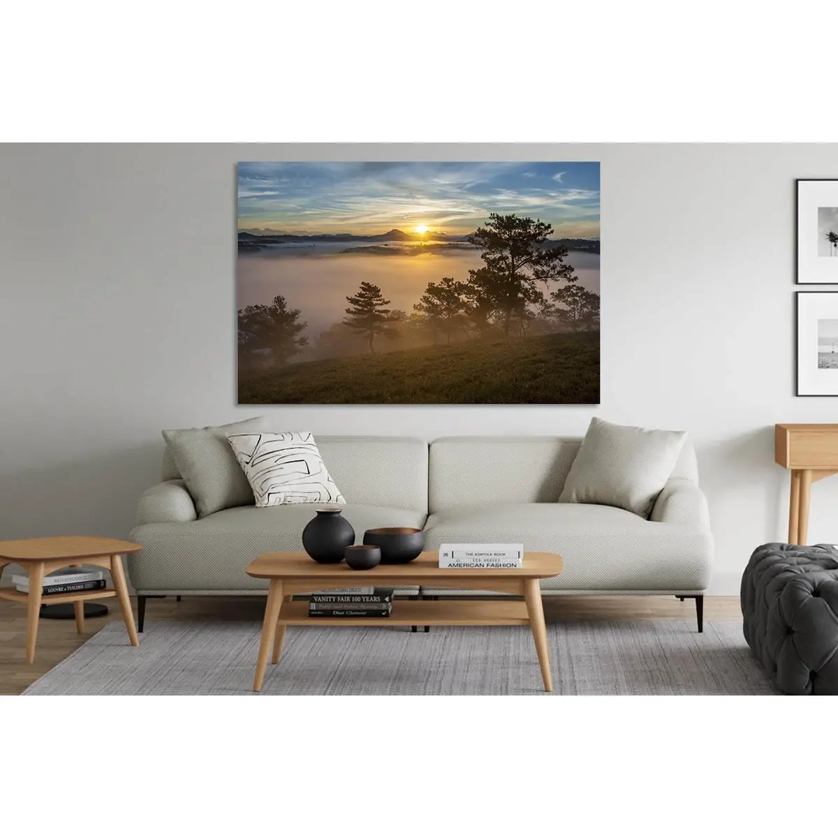 Dawn In The Fog №D1753 Ready To Hang Canvas Print 1