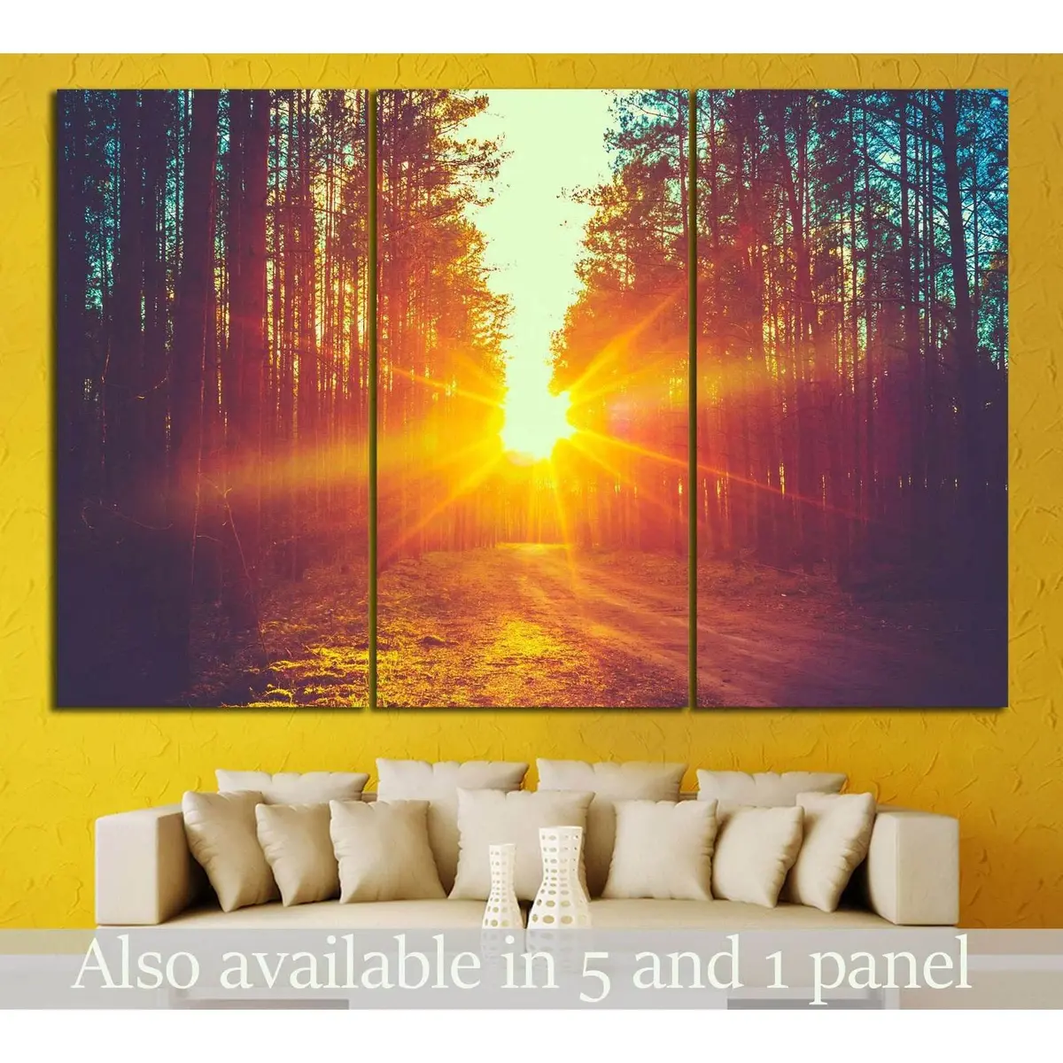 Deciduous Forest №614 Ready To Hang Canvas Print 5
