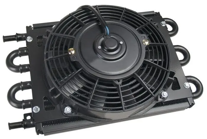 Derale Dyno-Cool 6-Pass Remote Transmission Cooler With Integrated Fan 1