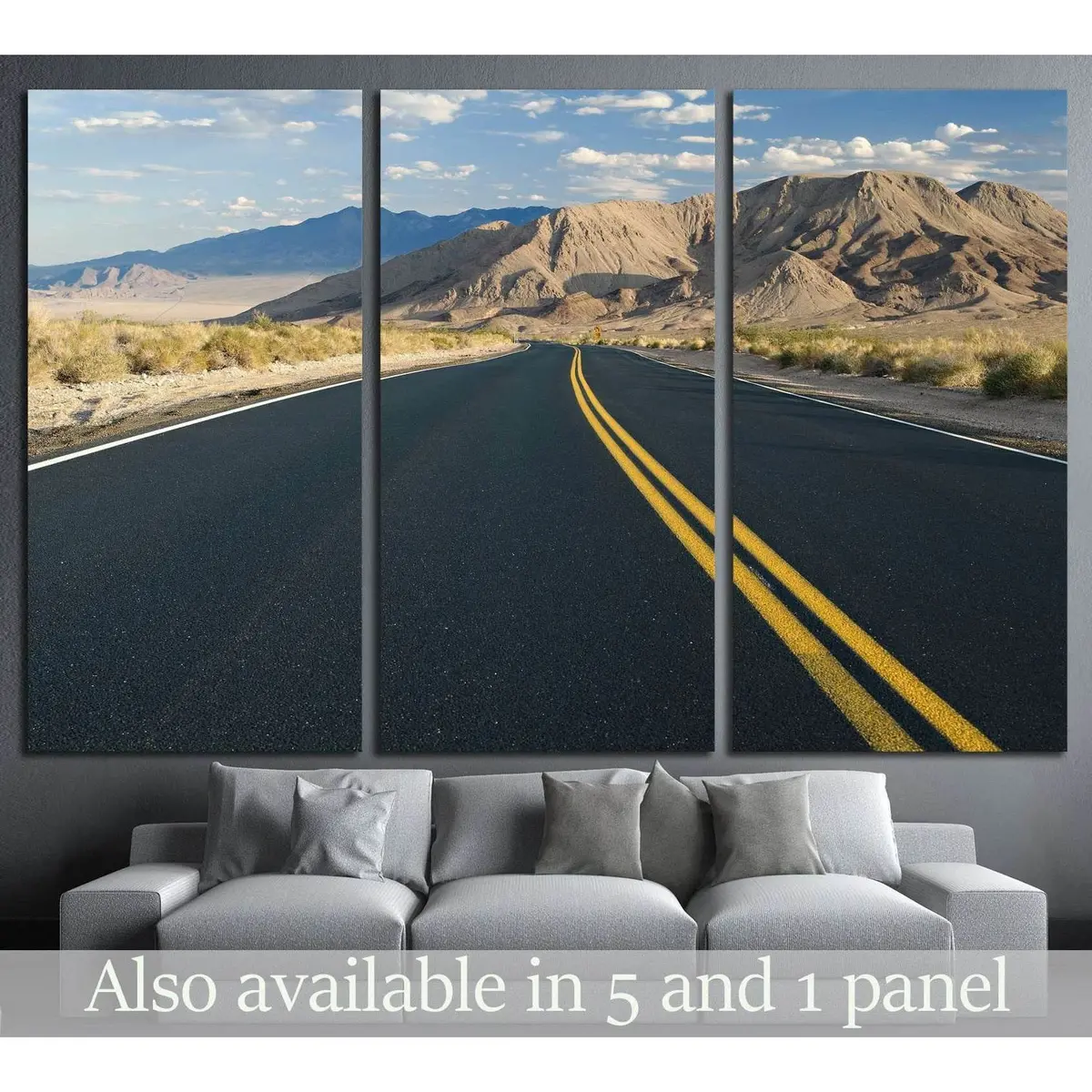 Desert Road In Southern California №1899 Ready To Hang Canvas Print 5