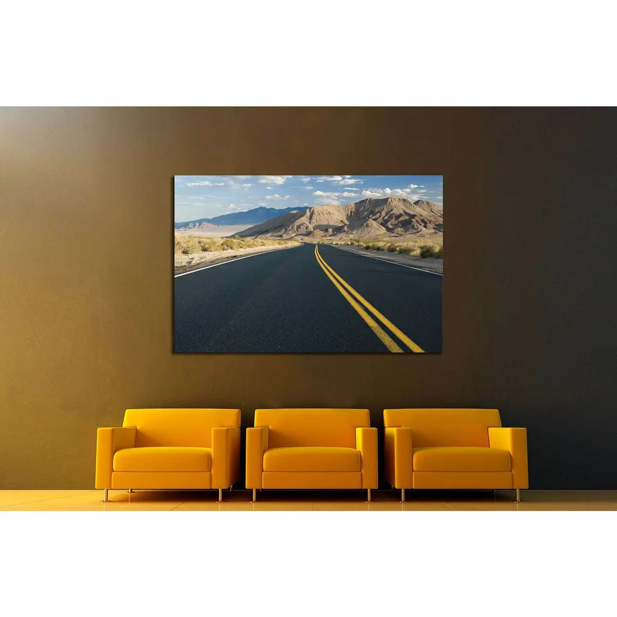 Desert Road In Southern California №1899 Ready To Hang Canvas Print 3