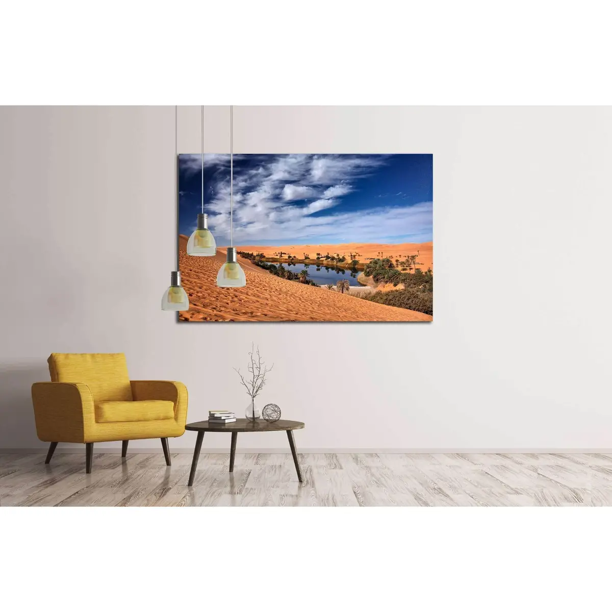 Desertul Sahara.Oasis №2499 Ready To Hang Canvas Print 3