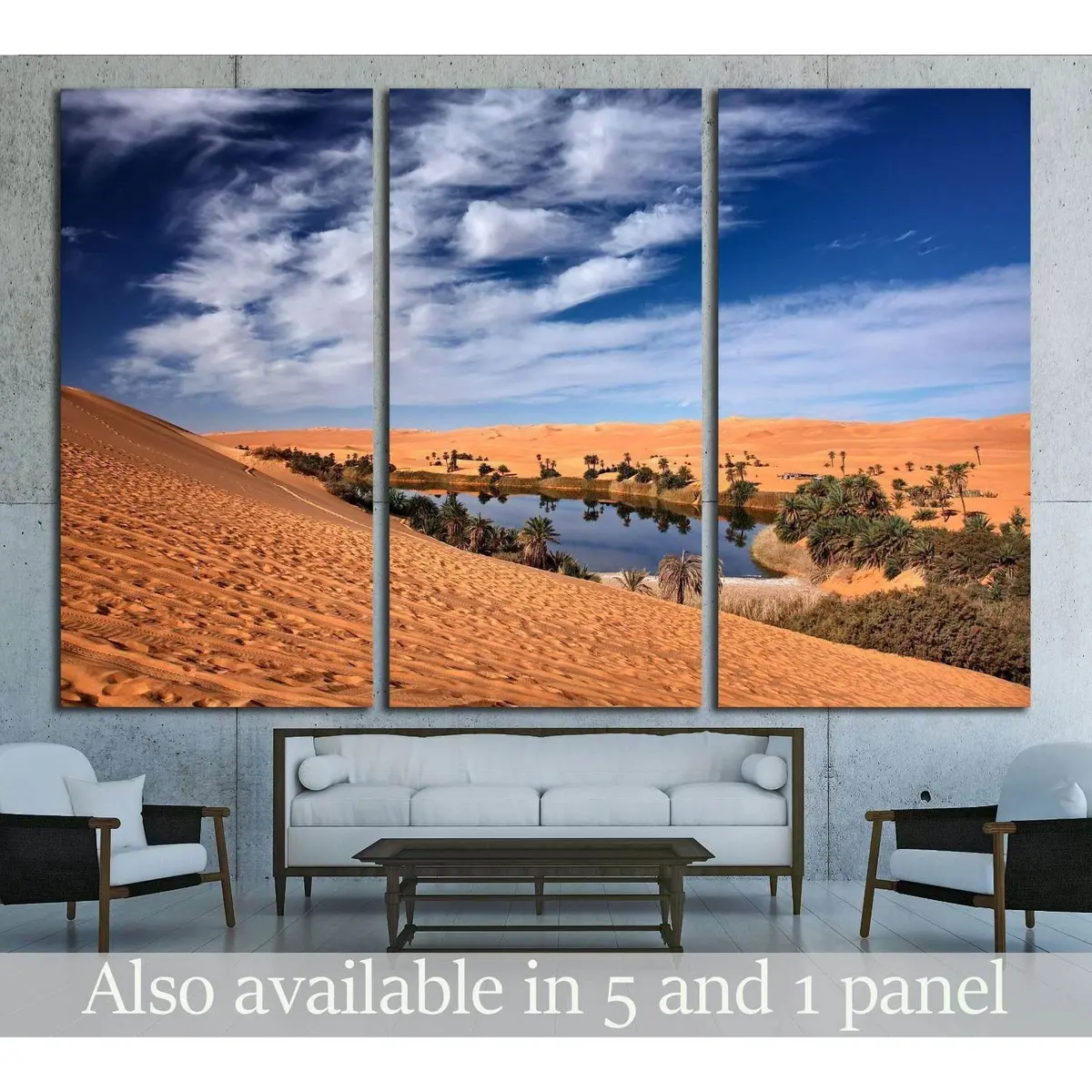Desertul Sahara.Oasis №2499 Ready To Hang Canvas Print 5