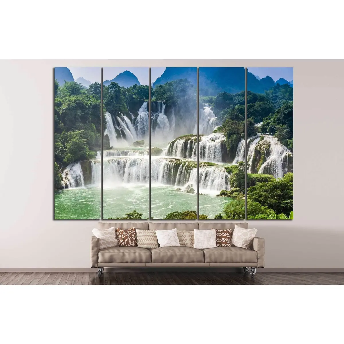 Detian Waterfall Canvas Art Print №607 – Premium Ready-to-Hang Wall Decor - Image 3