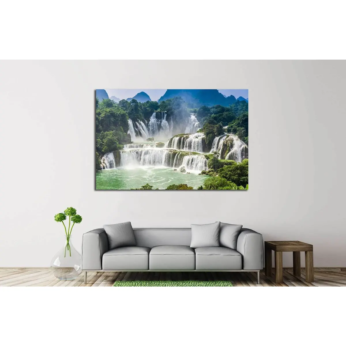 Detian Waterfall №607 Ready To Hang Canvas Print 3