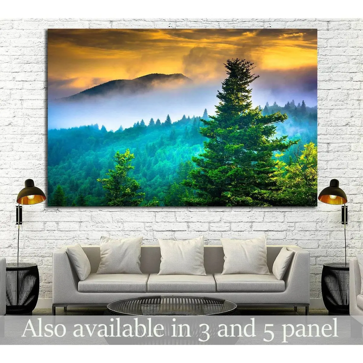 Devil's Courthouse, Near The Blue Ridge Parkway In North Carolina №1975 Ready To Hang Canvas Print 1
