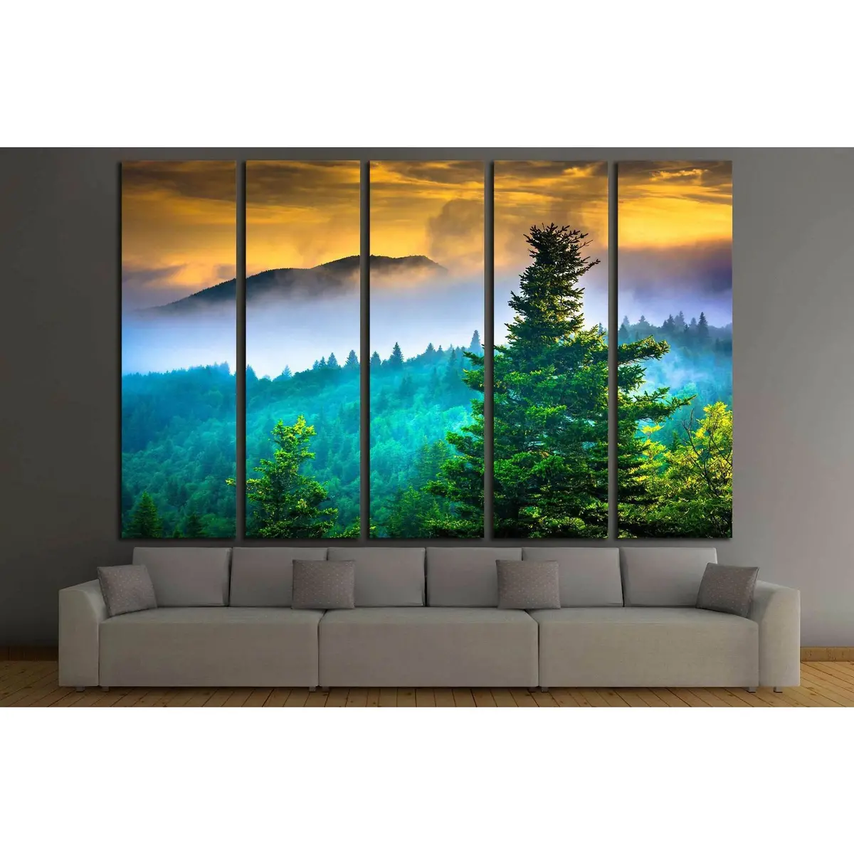 Devil's Courthouse Landscape Canvas Print – Blue Ridge Parkway, North Carolina (1975) - Image 3