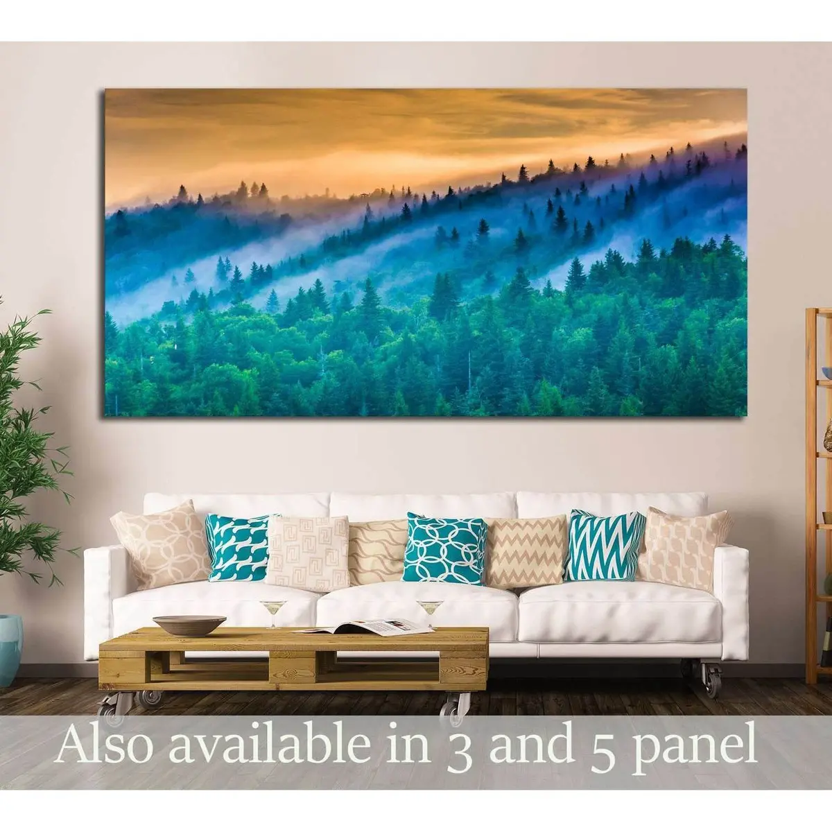 Devil's Courthouse, Near The Blue Ridge Parkway In North Carolina №1976 Ready To Hang Canvas Print 1