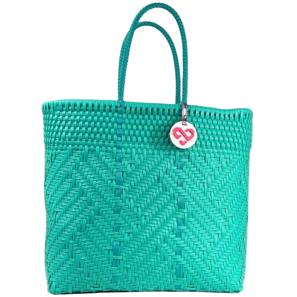 Maria Victoria Glimmer Mint Beach Bag 1