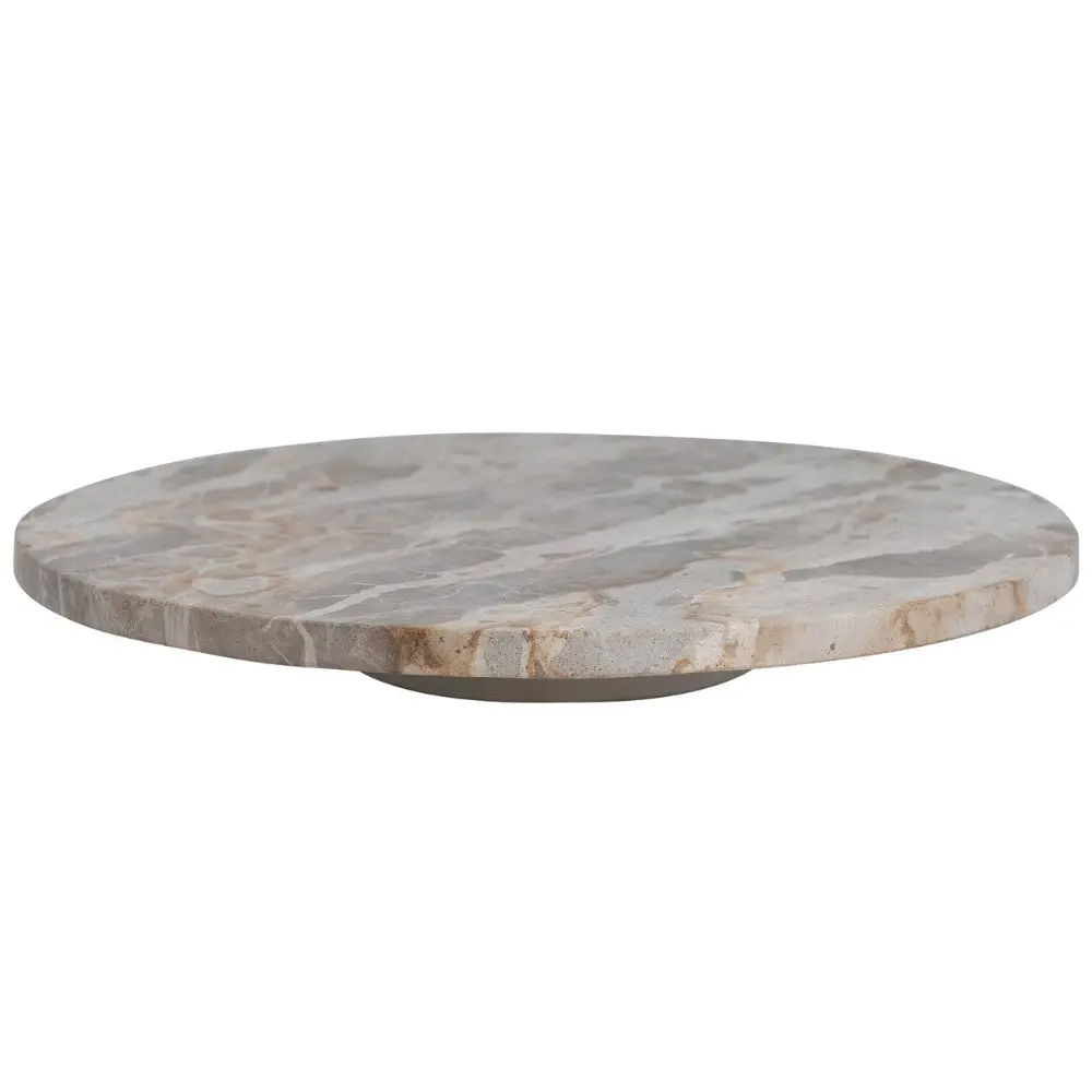 Solid Marble Lazy Susan Rotating Platter - 14" 1