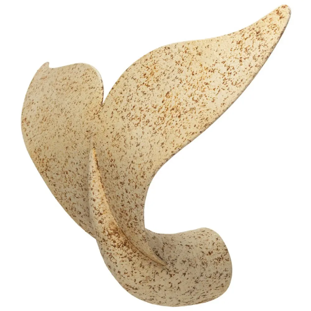 Distressed Metal Whale Fluke Wall Décor - 14.75" X 24.25" 1