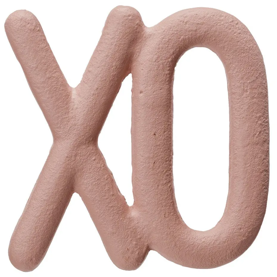 Cast Iron Matte Pink "Xo" Trivet - 5.75" X 5.75" 1