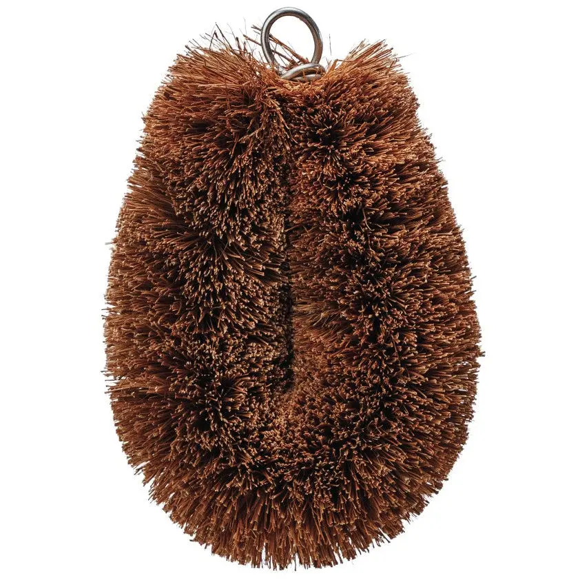 Creative Co-Op Coco Fiber Vegetable Brush - 3" X 4.25" 1