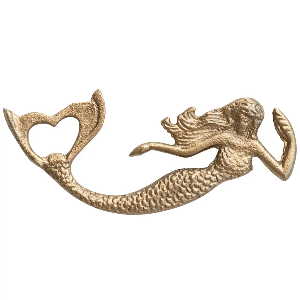 Cast Iron Mermaid Bottle Opener - 6.5" 1