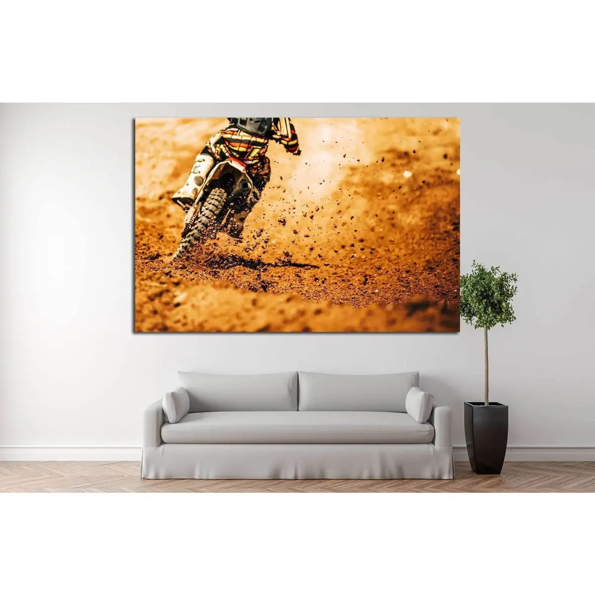 Dirt Bike №168 Ready To Hang Canvas Print 3