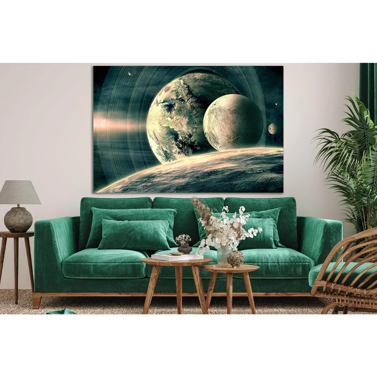 Distant Alien Planets №Sl966 Ready To Hang Canvas Print 1